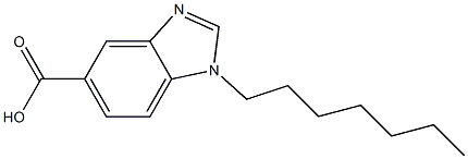 1-heptyl-1H-1,3-benzodiazole-5-carboxylic acid Structure