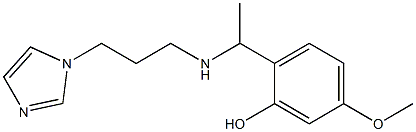 2-(1-{[3-(1H-imidazol-1-yl)propyl]amino}ethyl)-5-methoxyphenol