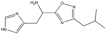 2-(1H-imidazol-4-yl)-1-[3-(2-methylpropyl)-1,2,4-oxadiazol-5-yl]ethan-1-amine Structure