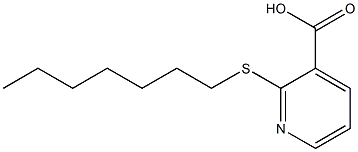 2-(heptylsulfanyl)pyridine-3-carboxylic acid Structure