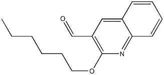 2-(hexyloxy)quinoline-3-carbaldehyde Structure