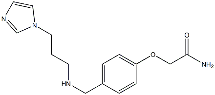 2-[4-({[3-(1H-imidazol-1-yl)propyl]amino}methyl)phenoxy]acetamide