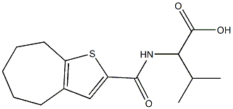 2-{4H,5H,6H,7H,8H-cyclohepta[b]thiophen-2-ylformamido}-3-methylbutanoic acid