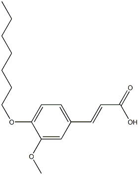 3-[4-(heptyloxy)-3-methoxyphenyl]prop-2-enoic acid Structure