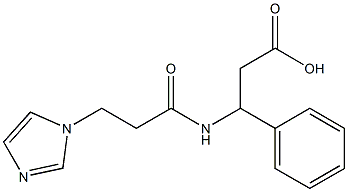 3-{[3-(1H-imidazol-1-yl)propanoyl]amino}-3-phenylpropanoic acid Structure