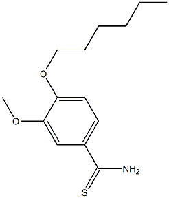 4-(hexyloxy)-3-methoxybenzene-1-carbothioamide