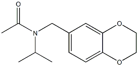 Acetamide,  N-[(2,3-dihydro-1,4-benzodioxin-6-yl)methyl]-N-(1-methylethyl)- Structure