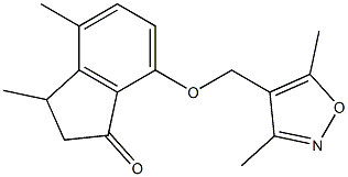 1H-Inden-1-one,  7-[(3,5-dimethyl-4-isoxazolyl)methoxy]-2,3-dihydro-3,4-dimethyl-|