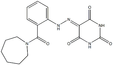 2,4,5,6(1H,3H)-pyrimidinetetrone 5-{N-[2-(1-azepanylcarbonyl)phenyl]hydrazone}