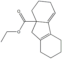 2,3,5,6,7,8-Hexahydro-1H-fluorene-9a(9H)-carboxylic acid ethyl ester Structure