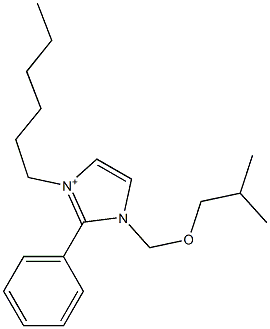 3-Hexyl-2-phenyl-1-[(2-methylpropoxy)methyl]-1H-imidazol-3-ium