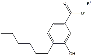 4-Hexyl-3-hydroxybenzoic acid potassium salt