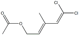 Acetic acid 5,5-dichloro-3-methyl-2,4-pentadienyl ester