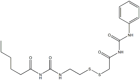 1-Hexanoyl-3-[2-[[(3-phenylureido)carbonylmethyl]dithio]ethyl]urea