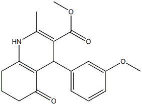 1,4,5,6,7,8-Hexahydro-2-methyl-4-(3-methoxyphenyl)-5-oxoquinoline-3-carboxylic acid methyl ester