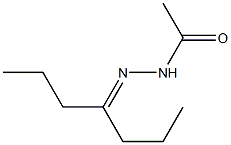 Acetic acid N'-(1-propylbutylidene) hydrazide Structure