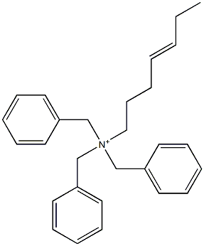 (4-Heptenyl)tribenzylaminium