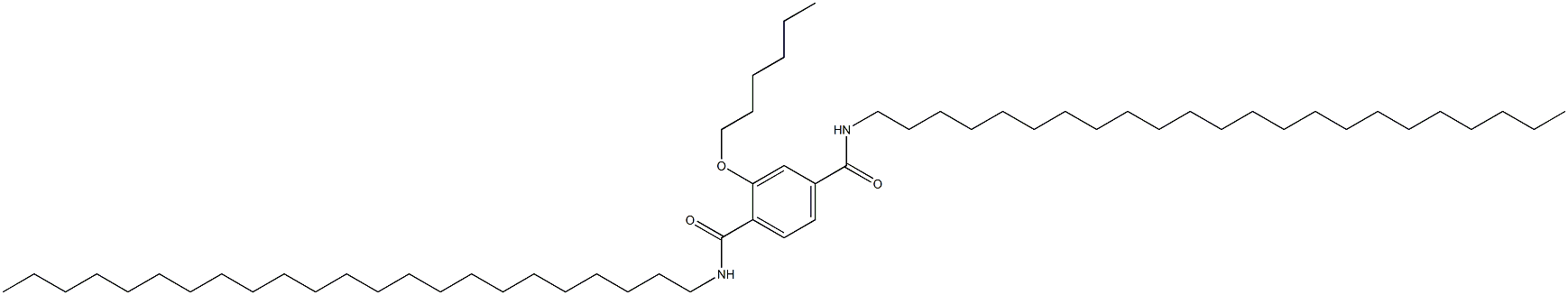 2-(Hexyloxy)-N,N'-ditricosylterephthalamide 结构式