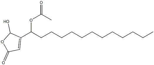 Acetic acid 1-[(2,5-dihydro-2-hydroxy-5-oxofuran)-3-yl]tridecyl ester