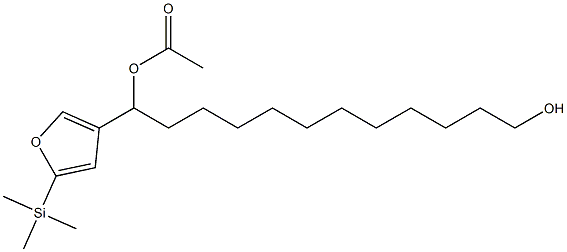 Acetic acid 1-[5-(trimethylsilyl)-3-furyl]-12-hydroxydodecyl ester