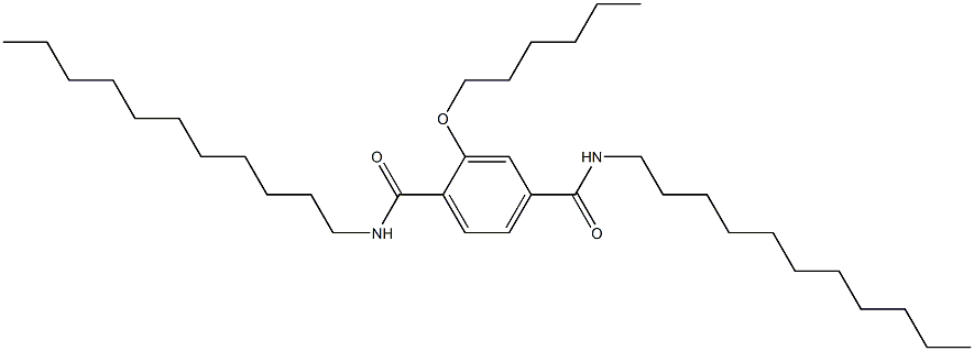 2-(Hexyloxy)-N,N'-diundecylterephthalamide 结构式