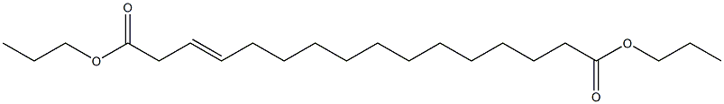 3-Hexadecenedioic acid dipropyl ester Structure