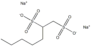 1,2-Heptanedisulfonic acid disodium salt
