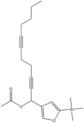 Acetic acid 1-[5-(trimethylsilyl)-3-furyl]-2,6-undecadiynyl ester