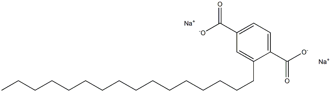 2-Hexadecylterephthalic acid disodium salt Structure