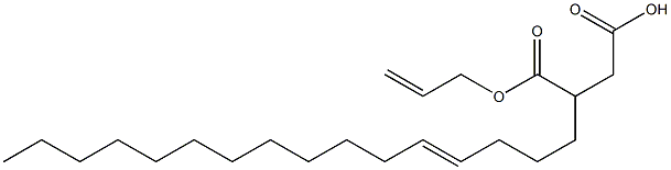 3-(4-Hexadecenyl)succinic acid 1-hydrogen 4-allyl ester Structure