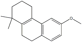 1,2,3,4,9,10-Hexahydro-6-methoxy-1,1-dimethylphenanthrene Structure