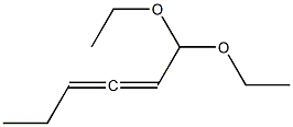 2,3-Hexadienal diethyl acetal Structure