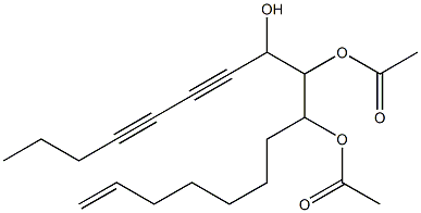 1-Heptadecene-11,13-diyne-8,9,10-triol 8,9-diacetate