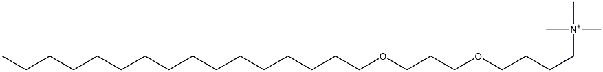 4-(3-Hexadecyloxypropyloxy)-N,N,N-trimethylbutan-1-aminium Structure