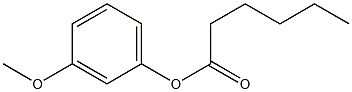 Hexanoic acid 3-methoxyphenyl ester Structure