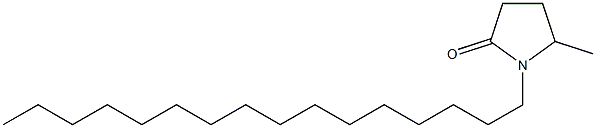 1-Hexadecyl-5-methyl-2-pyrrolidone Structure