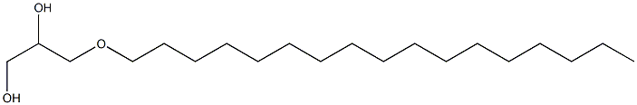 3-(Heptadecyloxy)-1,2-propanediol Structure