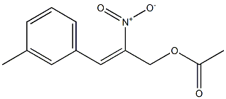 Acetic acid 2-nitro-3-[3-methylphenyl]-2-propenyl ester