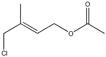 Acetic acid 3-methyl-4-chloro-2-butenyl ester Structure