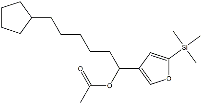 Acetic acid 1-[5-(trimethylsilyl)-3-furyl]-6-cyclopentylhexyl ester