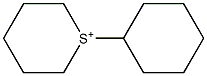 Hexahydro-1-cyclohexylthiopyrylium Structure