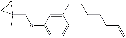 3-(6-Heptenyl)phenyl 2-methylglycidyl ether Structure