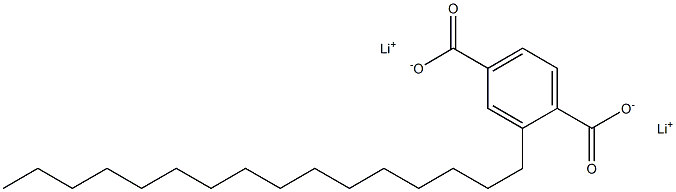 2-Hexadecylterephthalic acid dilithium salt Structure