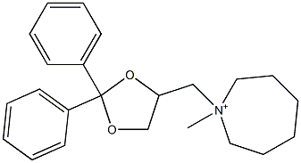 Hexahydro-1-methyl-1-[(2,2-diphenyl-1,3-dioxolan-4-yl)methyl]-1H-azepin-1-ium