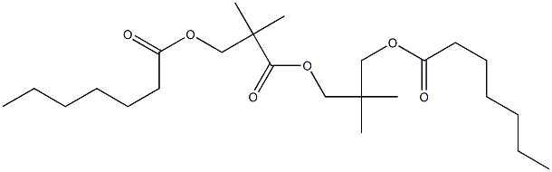 3-Heptanoyloxy-2,2-dimethylpropionic acid 3-heptanoyloxy-2,2-dimethylpropyl ester Structure