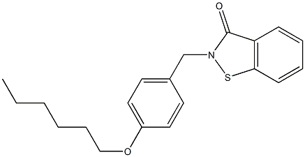 2-[4-(Hexyloxy)benzyl]-1,2-benzisothiazol-3(2H)-one