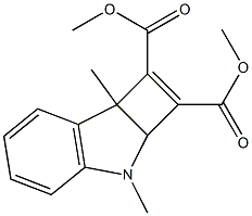 2a,7b-Dihydro-3,7b-dimethyl-3H-cyclobut[b]indole-1,2-dicarboxylic acid dimethyl ester Structure