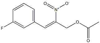 Acetic acid 2-nitro-3-[3-fluorophenyl]-2-propenyl ester