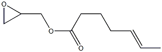 5-Heptenoic acid glycidyl ester Structure