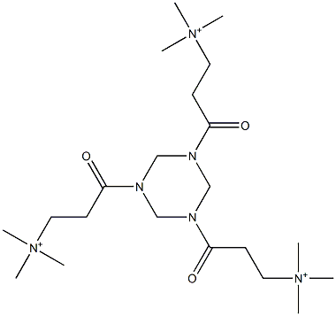 3,3',3''-[(Hexahydro-1,3,5-triazine)-1,3,5-triyl]tris(3-oxo-N,N,N-trimethyl-1-propanaminium)|